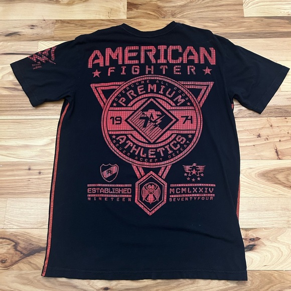 American Fighter Men’s Graphic Double Sided T-Shirt Size Large - Picture 3 of 3